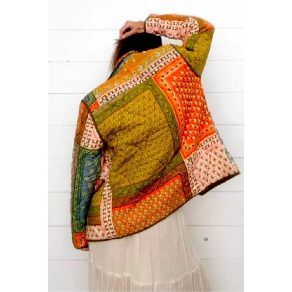 NEW Jen’s Pirate Booty golden gate quilted jacket XS (fits up M) REVERSIBLE$265 - Picture 3 of 6